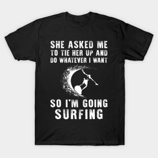 Riding Waves of Laughter: Embrace Your Playful Surfing Spirit! T-Shirt